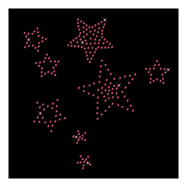 Strassmotiv - Sternenhimmel Farbe pink