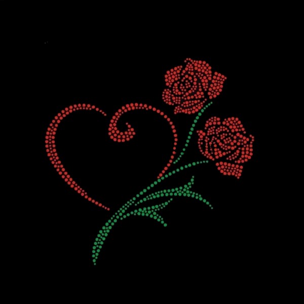 Rose mit Herz