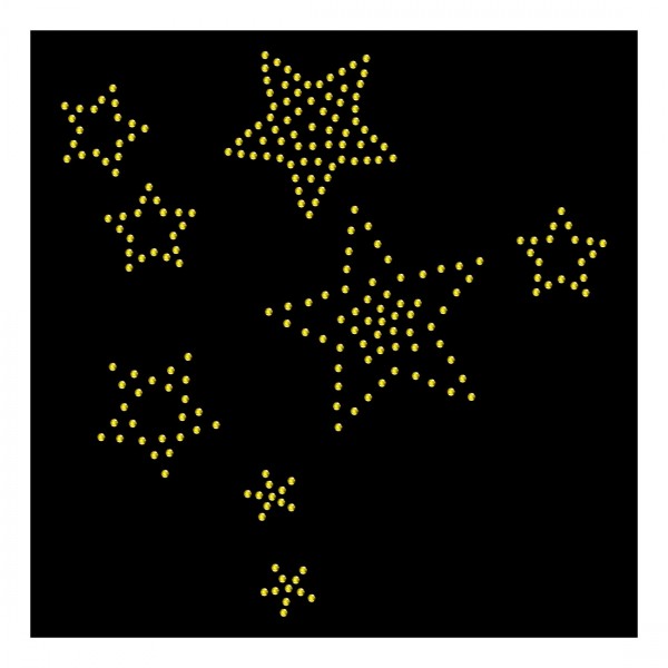 Strassmotiv - Sternenhimmel Farbe gelb